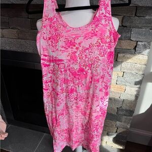 Lily Pulitzer Pink Floral Sleeveless Dress